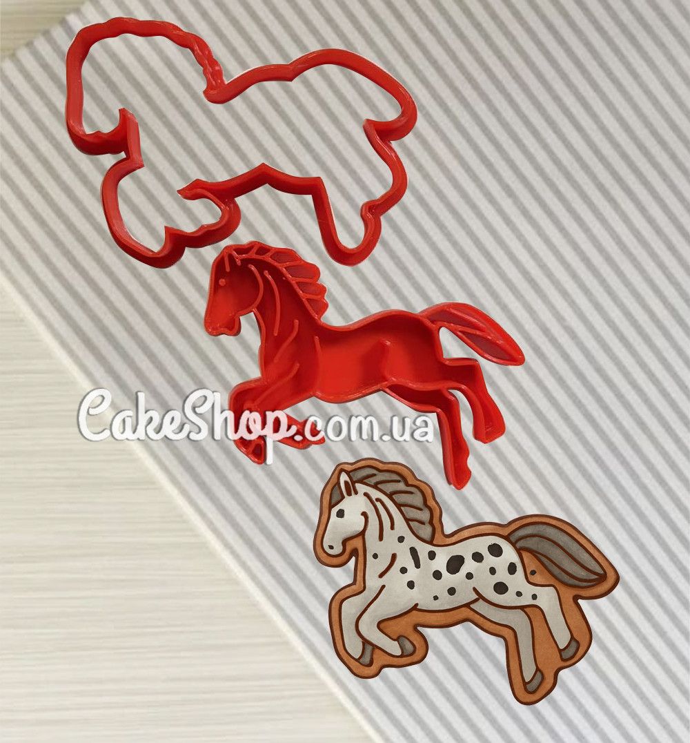 ⋗ Вырубка пластиковая со штампом Лошадь купить в Украине ➛ CakeShop.com.ua, фото