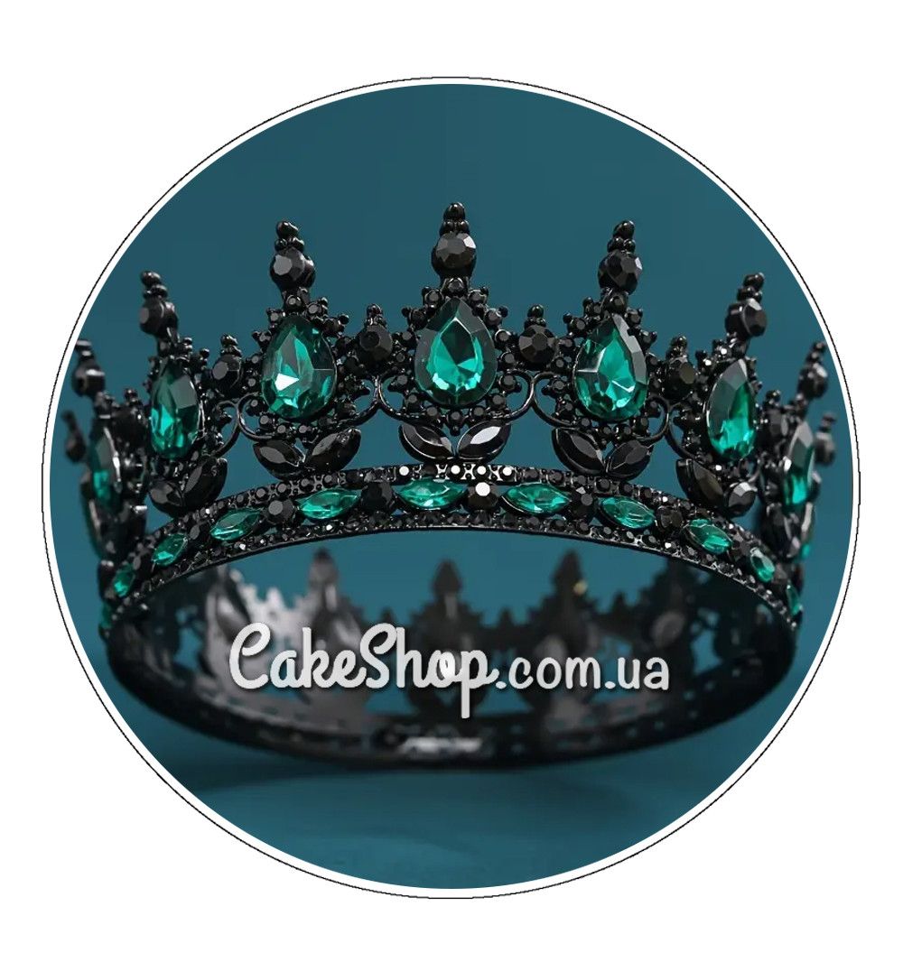 ⋗ Корона Чорна/Смарагд купити в Україні ➛ CakeShop.com.ua, фото