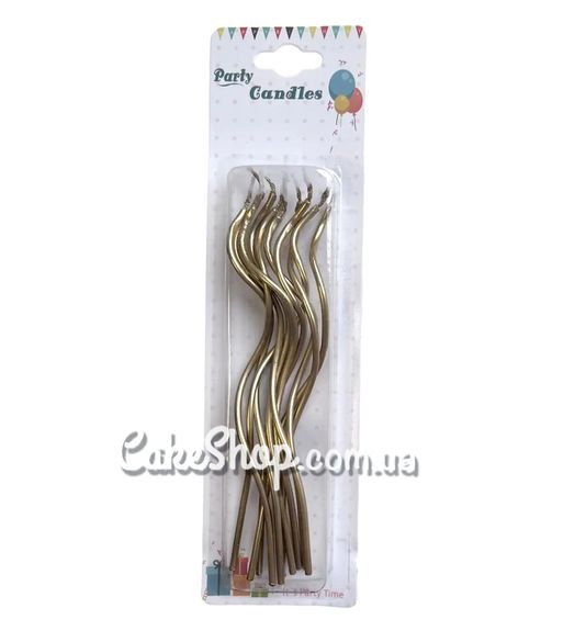 ⋗ Свечи тортовые Коктейльное золото, 10 шт купить в Украине ➛ CakeShop.com.ua, фото