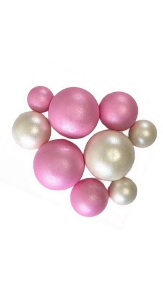 ⋗ Сфера шоколадная IR Белая жемчужина-розовый блеск купить в Украине ➛ CakeShop.com.ua, фото