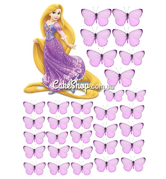 ⋗ Цукрова картинка Рапунцель 3 купити в Україні ➛ CakeShop.com.ua, фото