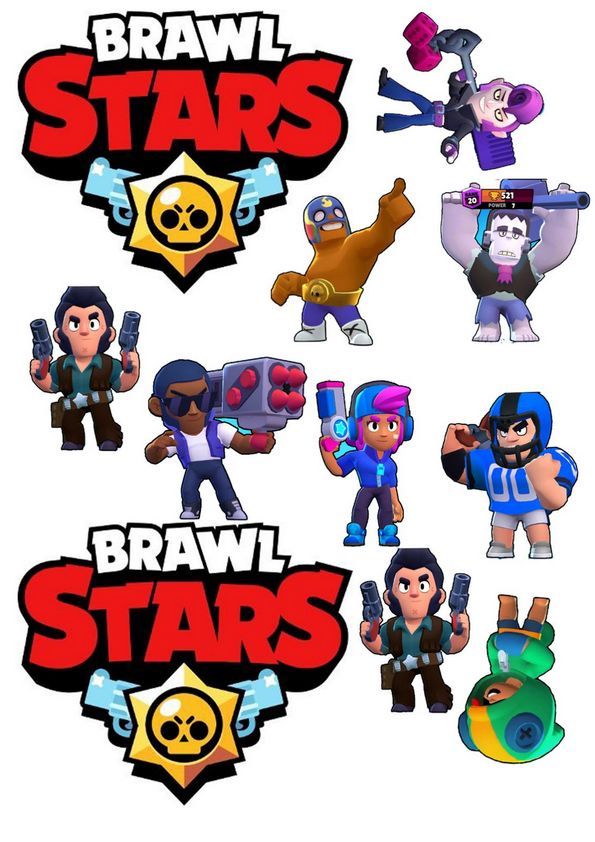 Вафельна картинка BRAWL STARS 15 - фото