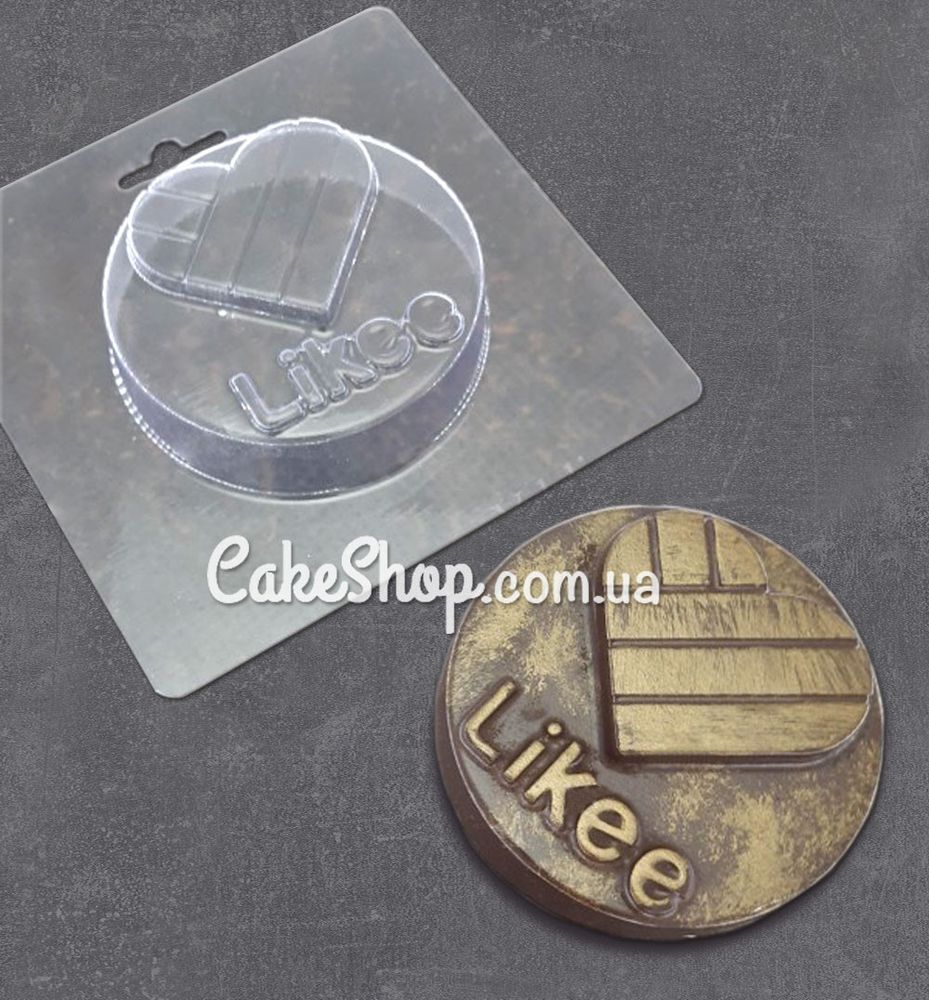 Пластиковая форма для шоколада Шайба Likee (Лайк) - фото