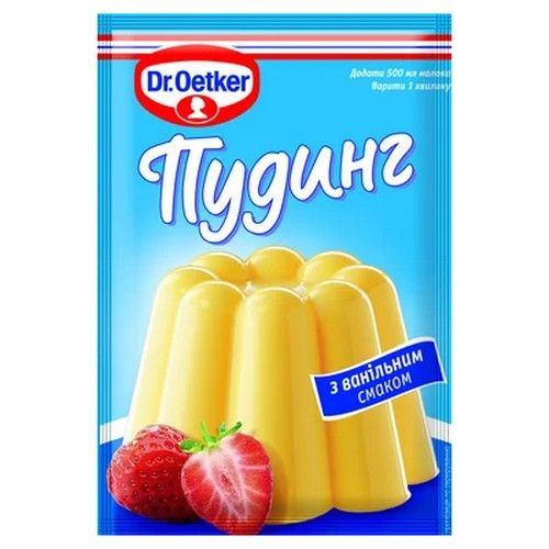 ⋗ Пудинг з ванільним смаком (ТМ Dr.Oetker) купити в Україні ➛ CakeShop.com.ua, фото