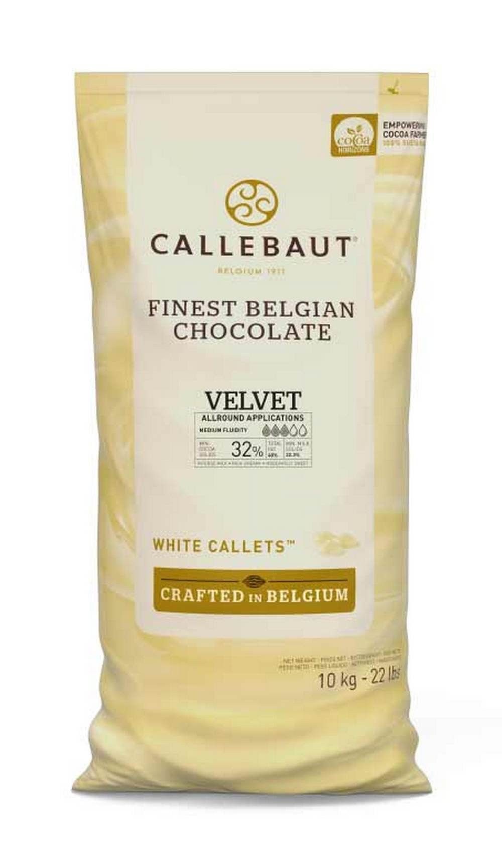 ⋗ Шоколад бельгийский Callebaut белый 32% в дисках, 10 кг купить в Украине ➛ CakeShop.com.ua, фото
