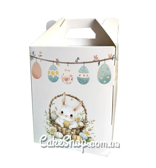 ⋗ Коробка для пасхальных куличей 14х14х18 см, Зайка купить в Украине ➛ CakeShop.com.ua, фото
