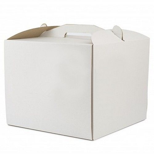 ⋗ Коробка для торта Белая, 44х44х42,5 см купить в Украине ➛ CakeShop.com.ua, фото