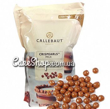 ⋗ Драже Crispearls Milk молочний шоколад Callebaut, 50 г купити в Україні ➛ CakeShop.com.ua, фото
