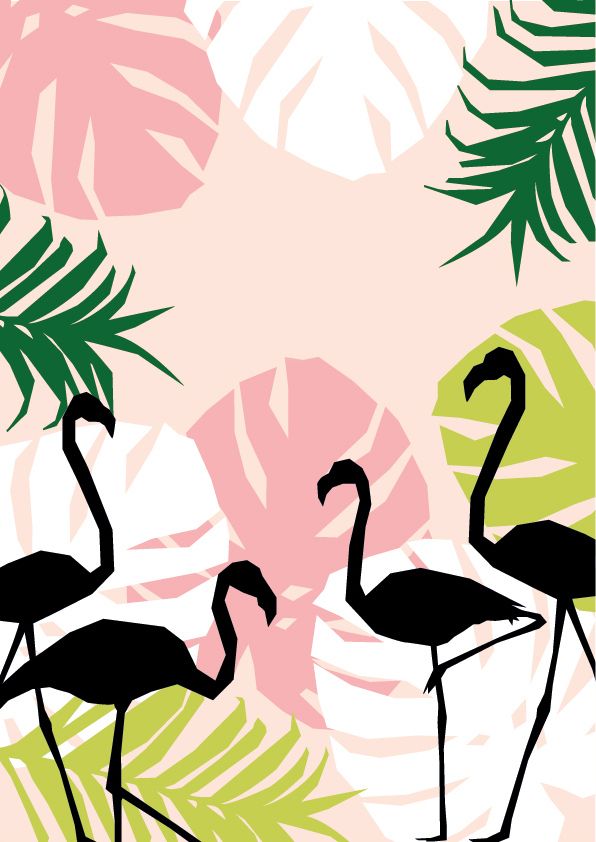 Вафельная картинка Фламинго 1 - фото