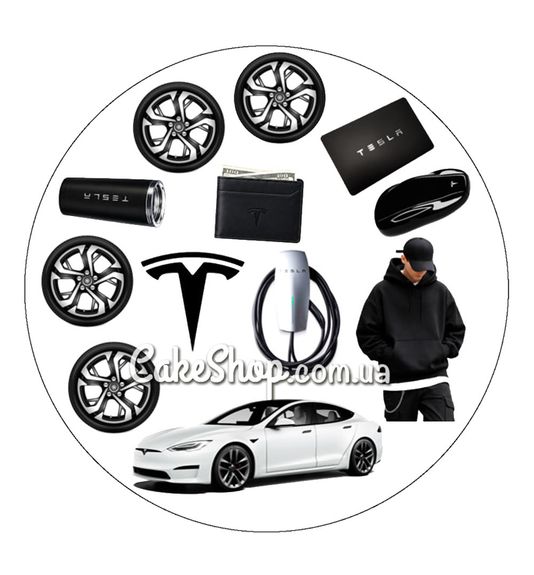 ⋗ Сахарные фигурки топпера MAXI Тесла ТМ ДимК купить в Украине ➛ CakeShop.com.ua, фото