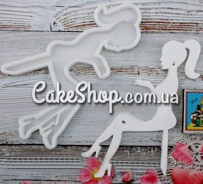 ⋗ Силиконовый молд Девушка для изготовления топпера купить в Украине ➛ CakeShop.com.ua, фото
