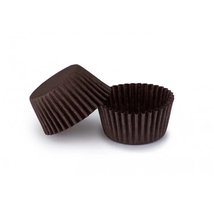⋗ Бумажные формы для конфет и десертов 2х1,5, коричневые 50 шт. купить в Украине ➛ CakeShop.com.ua, фото
