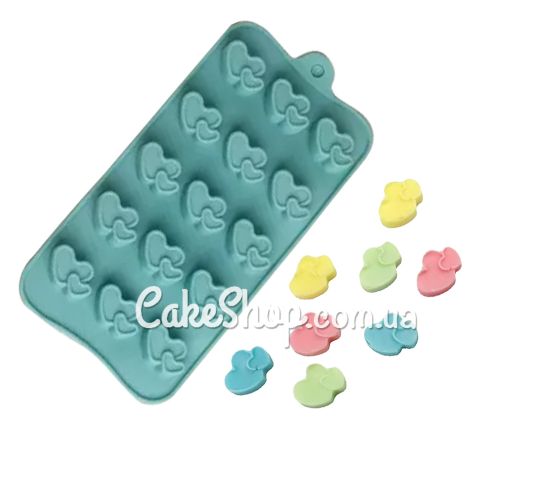 ⋗ Силиконовая форма для конфет, льда и мармелада Сердечка 4 купить в Украине ➛ CakeShop.com.ua, фото