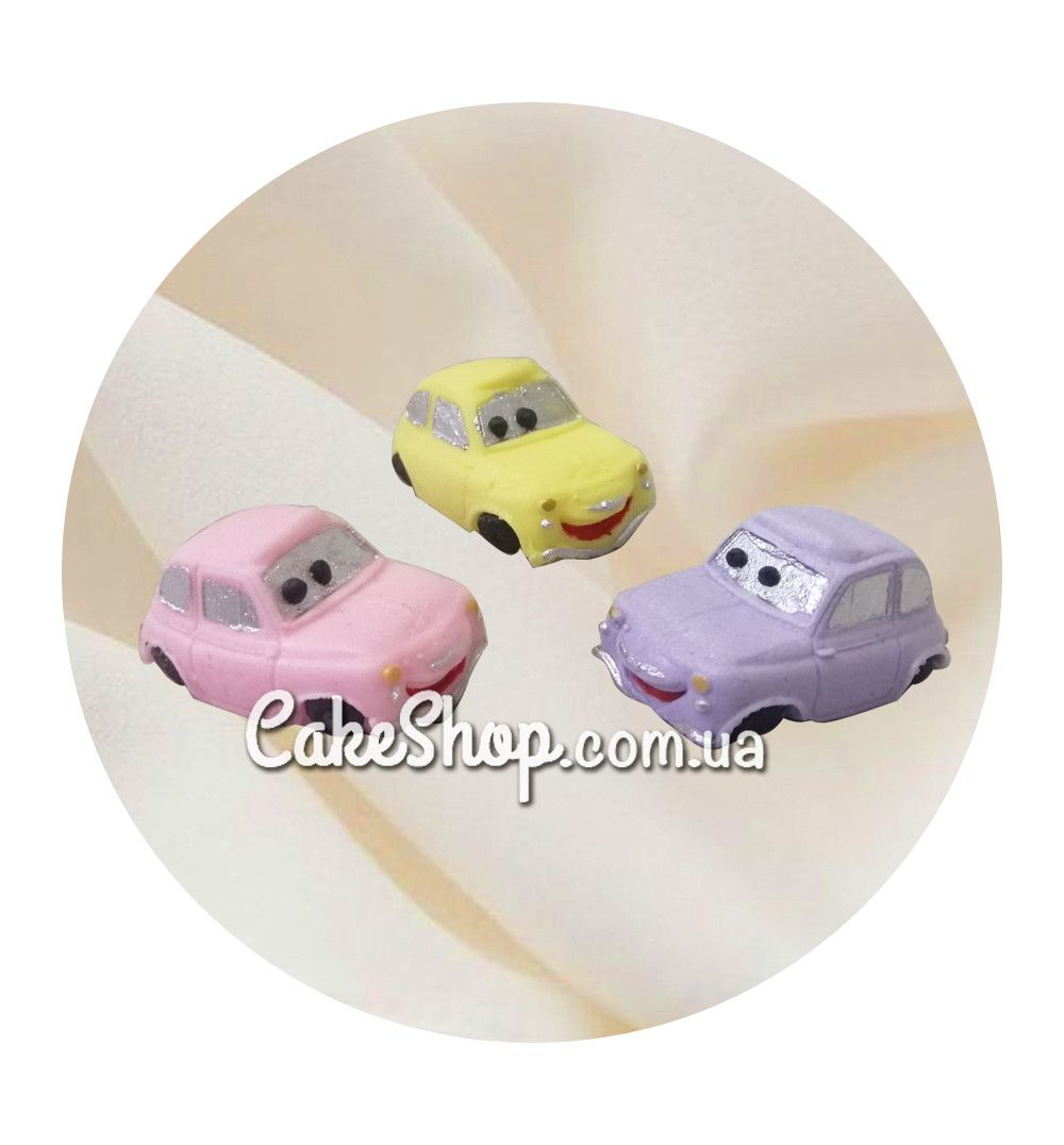 ⋗ Цукрові фігурки Машинки мікс рожеві ТМ KD купити в Україні ➛ CakeShop.com.ua, фото