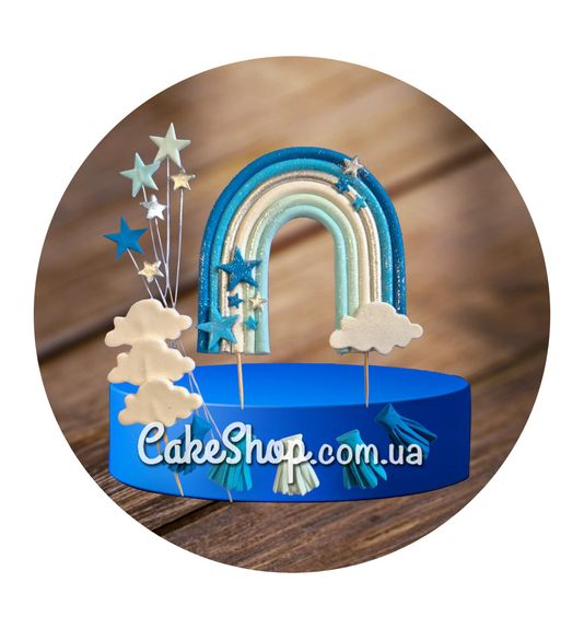 ⋗ Сахарные фигурки Радуга голубая ТМ Ириска купить в Украине ➛ CakeShop.com.ua, фото
