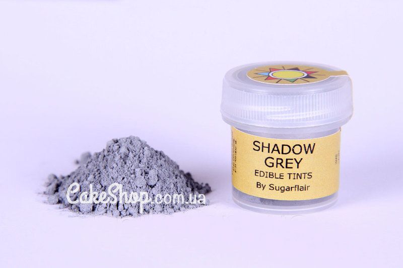 ⋗ Барвник сухий Темно - сірий Shadow Grey by Sugarflair 5 мл купити в Україні ➛ CakeShop.com.ua, фото