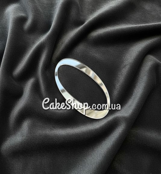 ⋗ Акриловий топпер DZ бічний цифра 0, срібло купити в Україні ➛ CakeShop.com.ua, фото