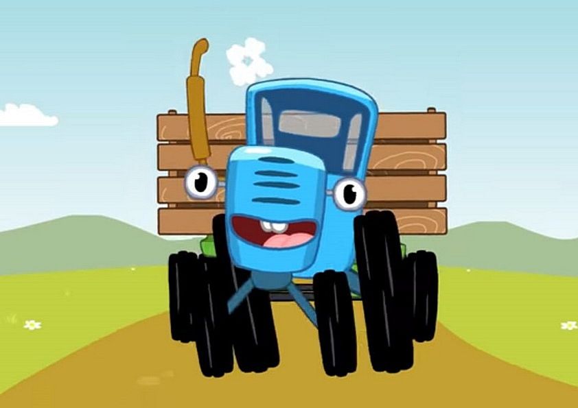 Вафельная картинка Синий трактор 8 - фото