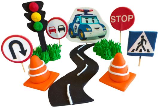 ⋗ Сахарные фигурки На дороге ТМ Ириска купить в Украине ➛ CakeShop.com.ua, фото