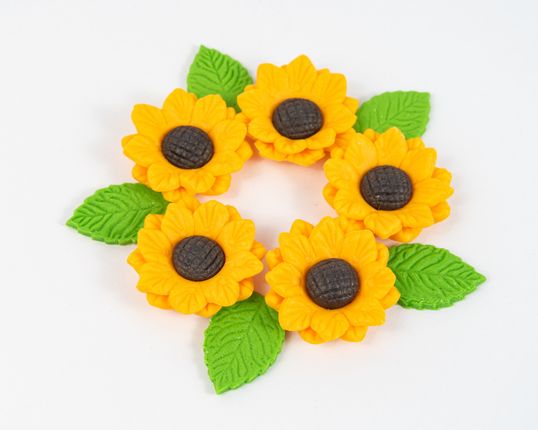 ⋗ Цукрові фігурки Подсолнечник малый ТМ KD купить в Украине ➛ CakeShop.com.ua, фото