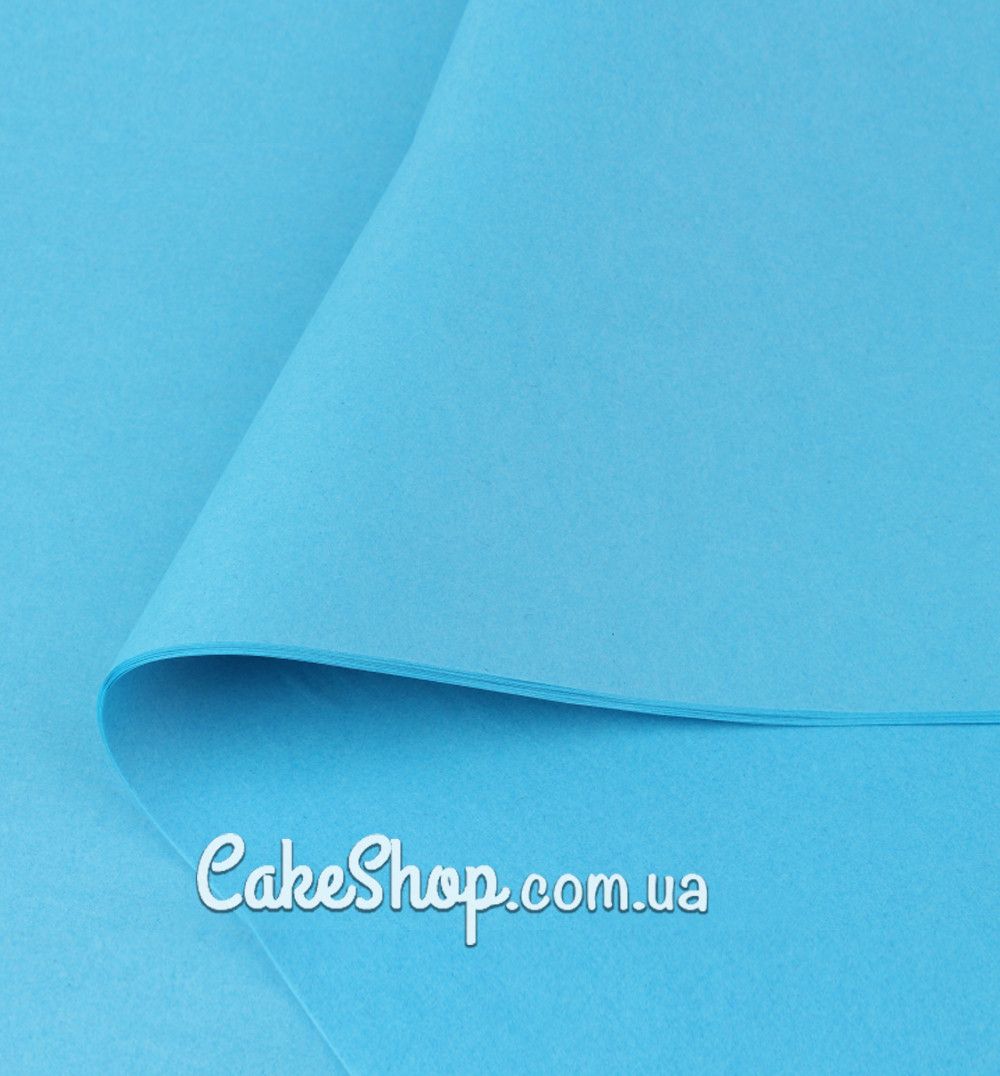 ⋗ Папір тішью LP блакитний 28г/м, 10 аркушів купити в Україні ➛ CakeShop.com.ua, фото