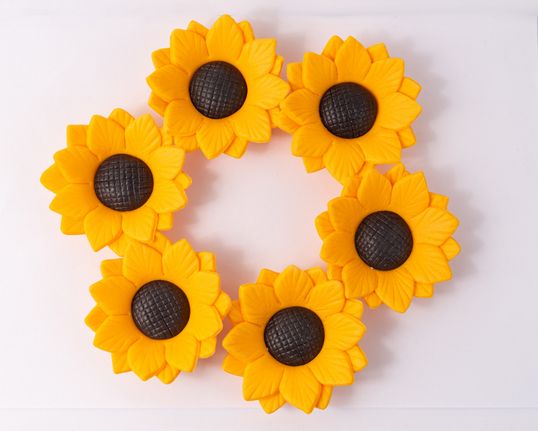 ⋗ Цукрові фігурки Подсолнечники ТМ KD купить в Украине ➛ CakeShop.com.ua, фото