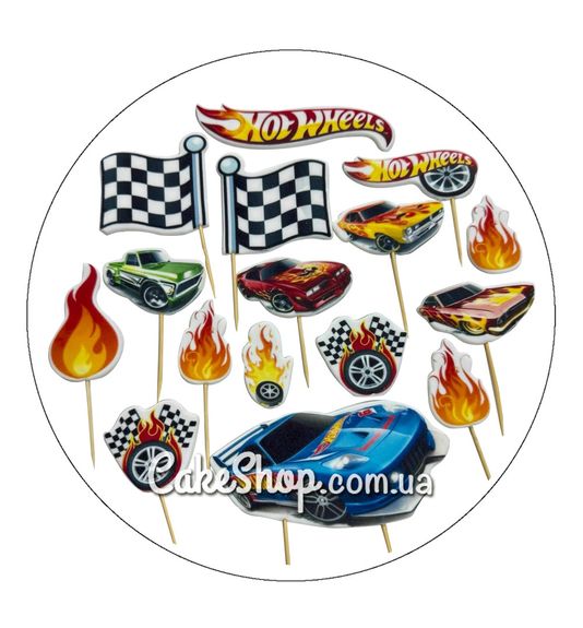 ⋗ Сахарные фигурки топеры MAXI Хот Вилс ТМ ДомК купить в Украине ➛ CakeShop.com.ua, фото
