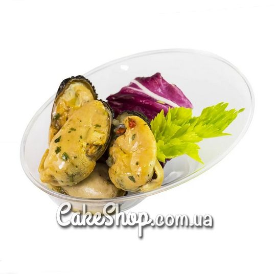 ⋗ Пиала фуршетная Эллипс прозрачная 50 мл, 10 шт. купить в Украине ➛ CakeShop.com.ua, фото