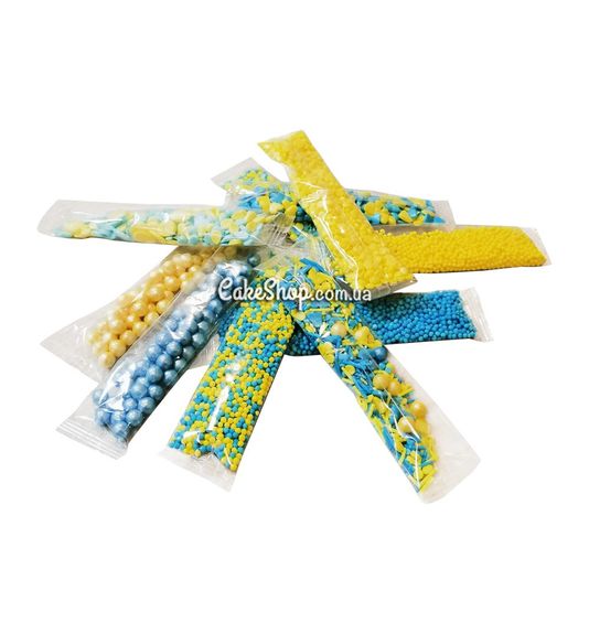 ⋗ Посыпка в стиках патриотическая набор, 10 шт купить в Украине ➛ CakeShop.com.ua, фото