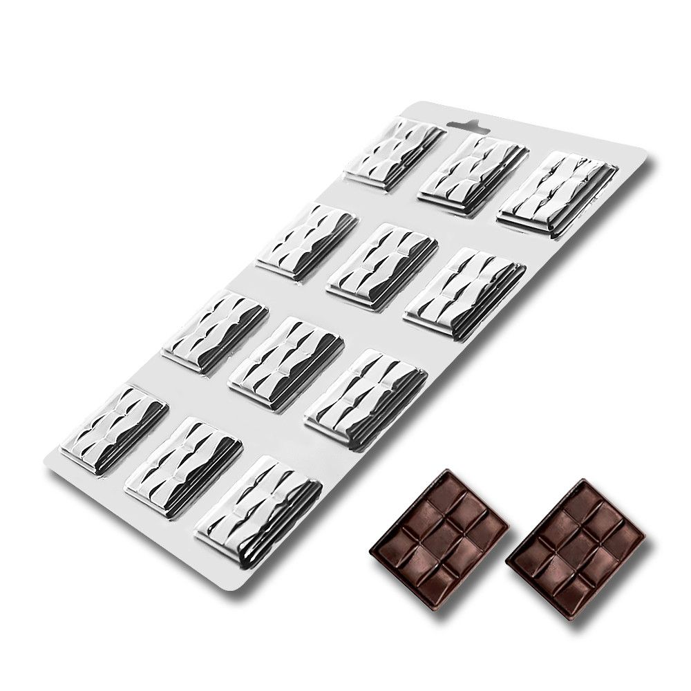 ⋗ Пластиковая форма для шоколада Мини-плитка 3 купить в Украине ➛ CakeShop.com.ua, фото