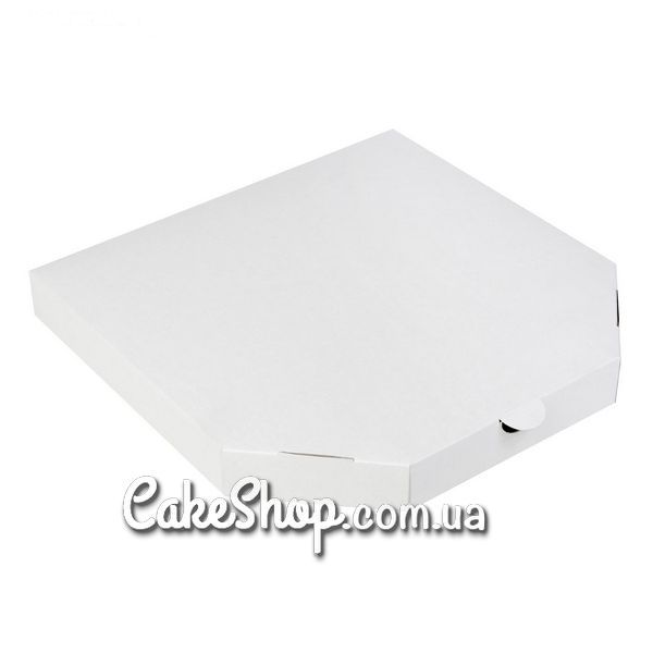 ⋗ Коробка для піци Біла, 30х30х3 см купити в Україні ➛ CakeShop.com.ua, фото