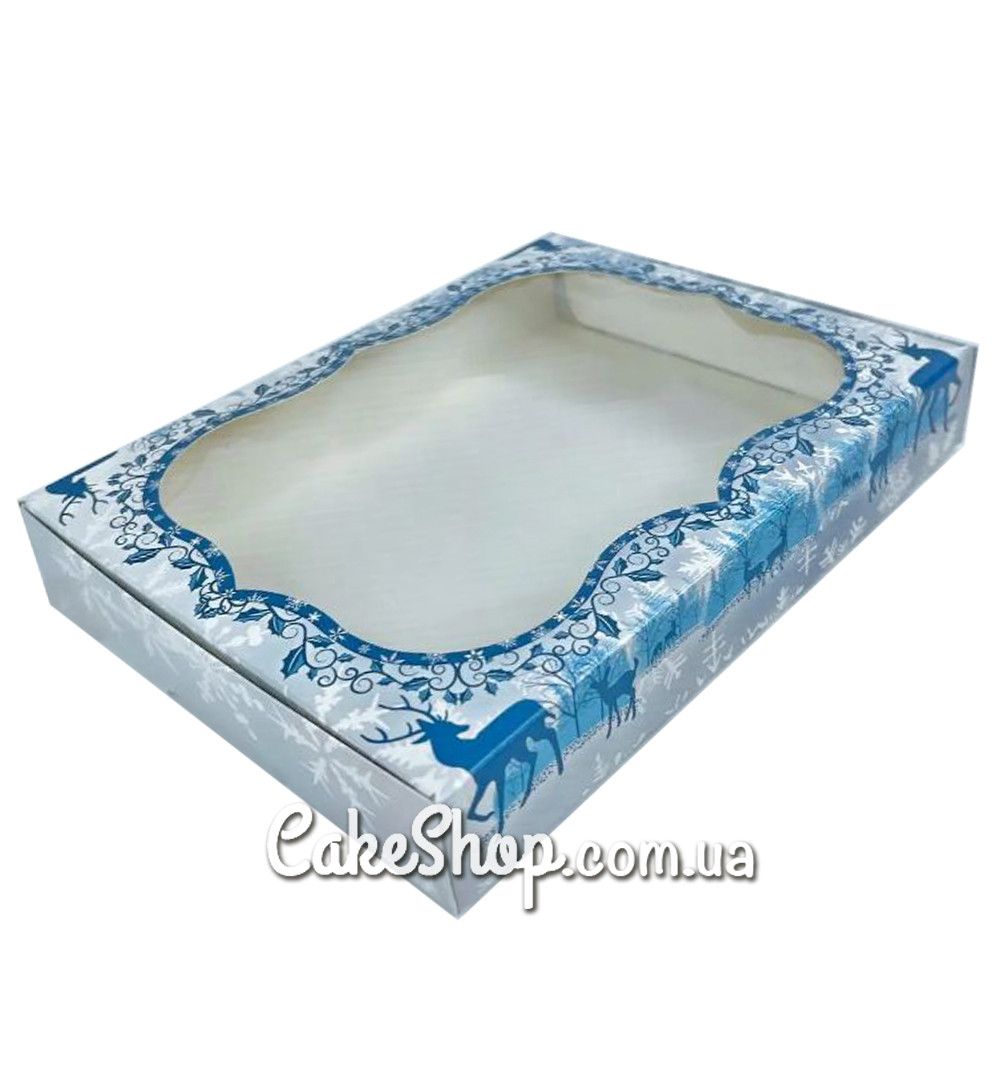 ⋗ Коробка для печива Олені, 15х20х3 см купити в Україні ➛ CakeShop.com.ua, фото
