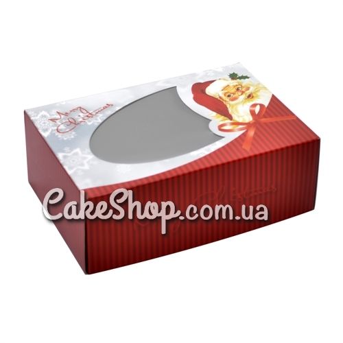 ⋗ Коробка Новогодняя с окном, 20х14х8 см купить в Украине ➛ CakeShop.com.ua, фото