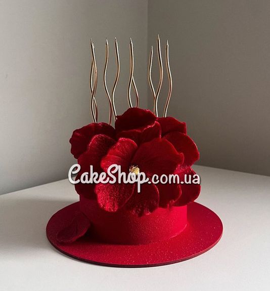 ⋗ Сахарные фигурки Лепестки красные ТМ Ириска купить в Украине ➛ CakeShop.com.ua, фото