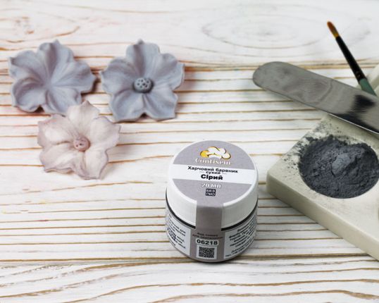 ⋗ Краситель сухой Confiseur Серый купить в Украине ➛ CakeShop.com.ua, фото