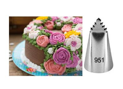 ⋗ Насадка кондитерская Листик #951 средняя купить в Украине ➛ CakeShop.com.ua, фото
