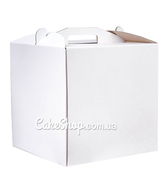 ⋗ Коробка для торта прямокутна Біла, 40х30х40 см купити в Україні ➛ CakeShop.com.ua, фото