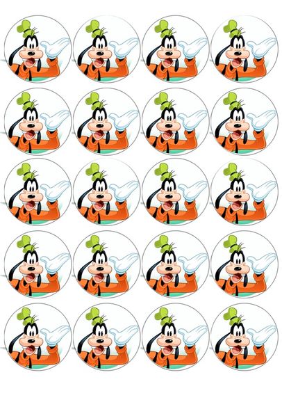 ⋗ Вафельна картинка для капкейків Гуффи купити в Україні ➛ CakeShop.com.ua, фото