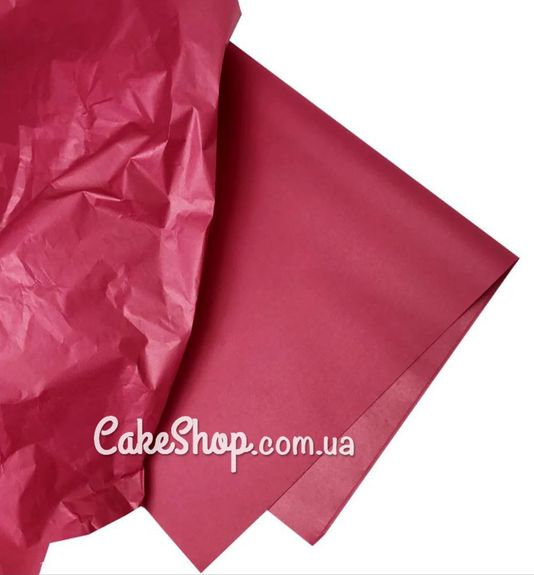 ⋗ Бумага тишью бордо, 10 листов купить в Украине ➛ CakeShop.com.ua, фото