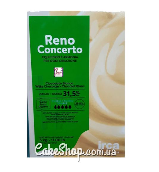 ⋗ Шоколад IRCA Reno Concerto White белый 31,5%, 100 г купить в Украине ➛ CakeShop.com.ua, фото