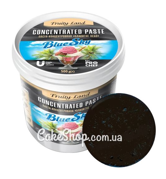 ⋗ Паста концентрированная Голубое небо (натуральный краситель) Fruityland, 1 кг купить в Украине ➛ CakeShop.com.ua, фото