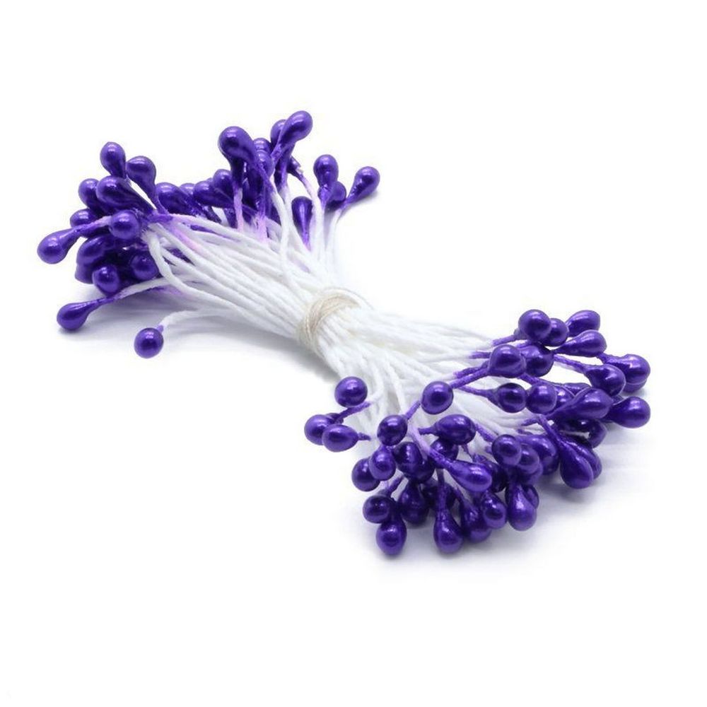 Тычинки Lucia Craft Фиолетовые, 3мм - фото