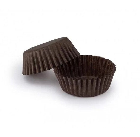 ⋗ Бумажные формы для конфет и десертов 3х1,5, коричневые 1000 шт купить в Украине ➛ CakeShop.com.ua, фото