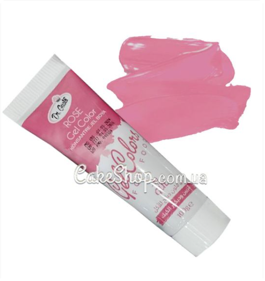 ⋗ Гелевий краситель Dr. Gusto троянда (Rose), 100 г УЦІНКА купить в Украине ➛ CakeShop.com.ua, фото