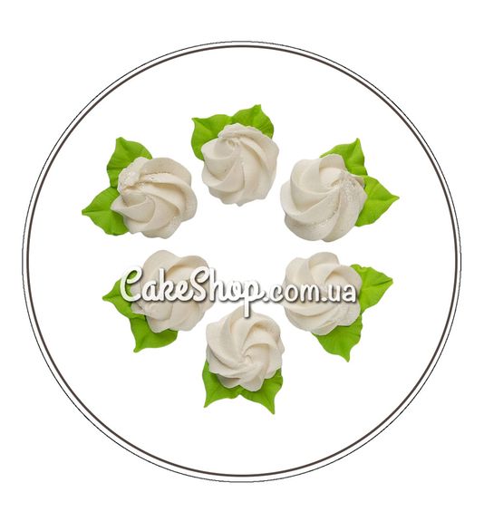 ⋗ Безе набор Праздничные цветы белые ТМ Ириска купить в Украине ➛ CakeShop.com.ua, фото