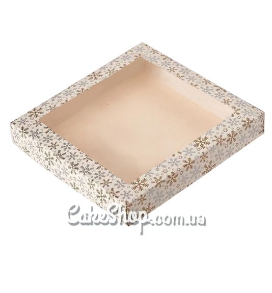 ⋗ Коробка для печива Зима, 20х20х3 см купити в Україні ➛ CakeShop.com.ua, фото