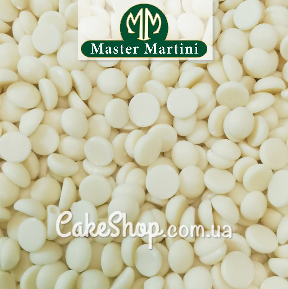⋗ Шоколад Ariba білий Master Martini диски, 100 г купити в Україні ➛ CakeShop.com.ua, фото