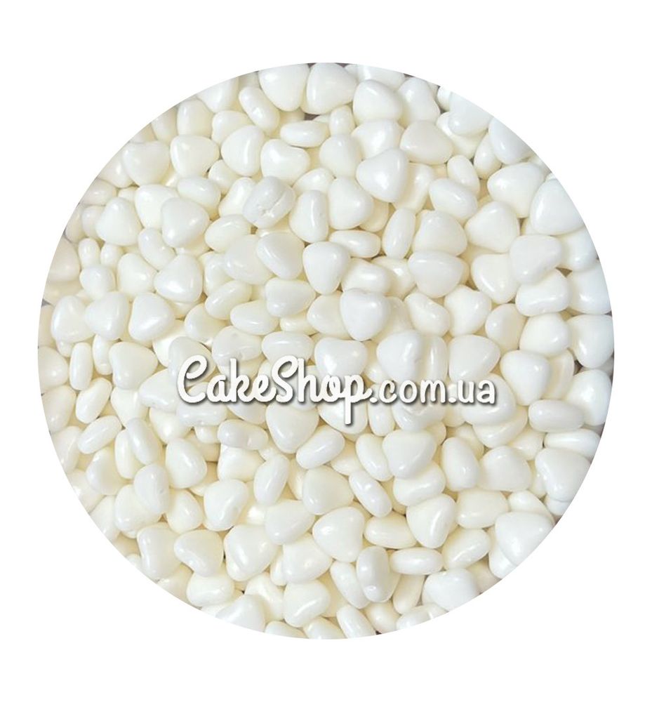 Посыпка сахарная Сердца белые SekerSugar, 50 г - фото