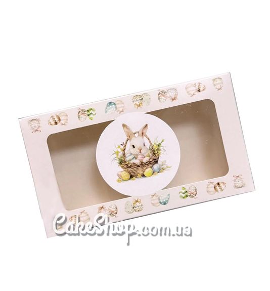 ⋗ Коробка для эклеров, зефира с окном Пасхальная бежевая, 20х11,5х5 см купить в Украине ➛ CakeShop.com.ua, фото