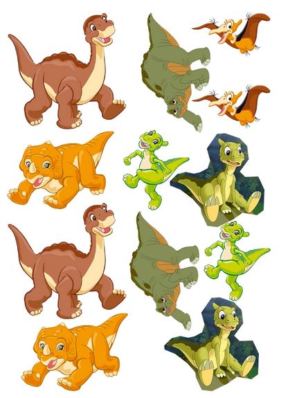 ⋗ Вафельная картинка Динозавры 5 купить в Украине ➛ CakeShop.com.ua, фото